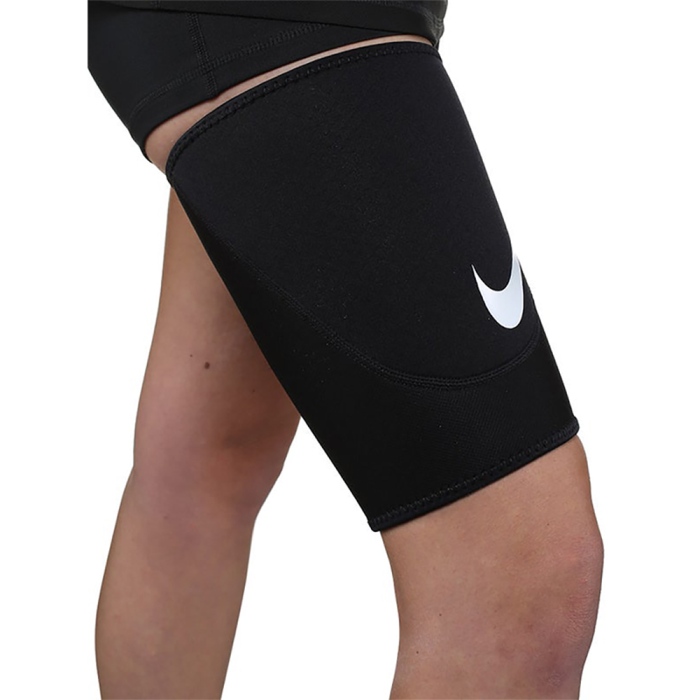 NIKE PRO COMBAT THIGH SLEEVE 2.0 M BLACK WHITE F Hoops Station